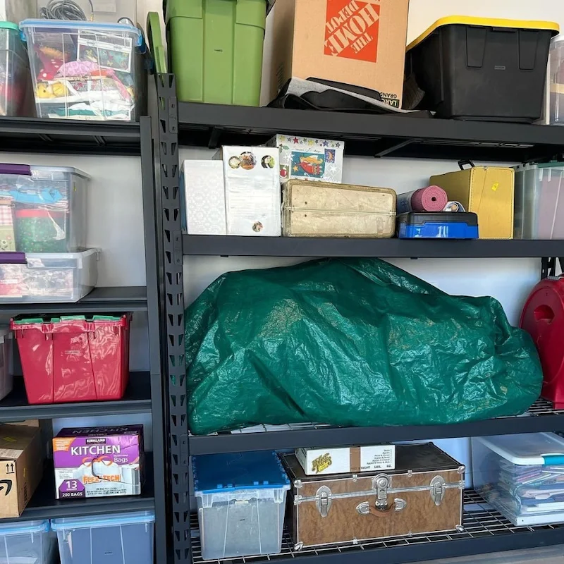 clean organized garage