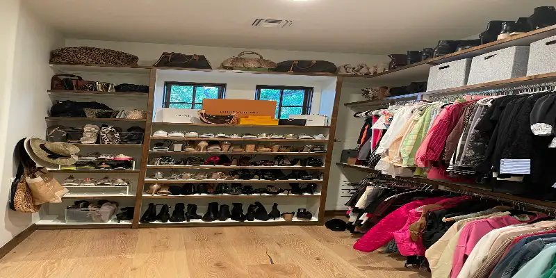 organized luxury walk in closet arizona