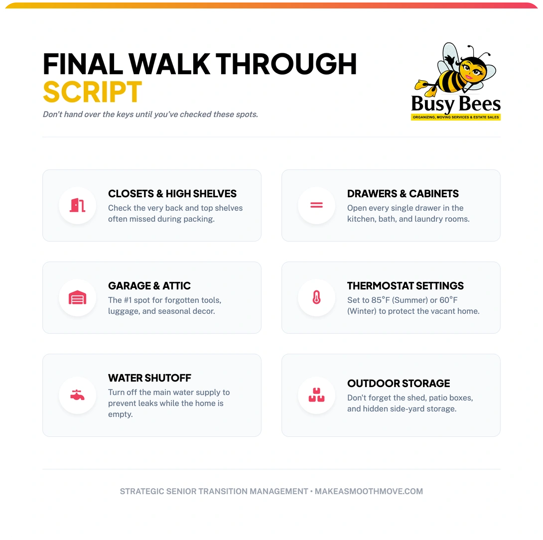 final walk through checklist