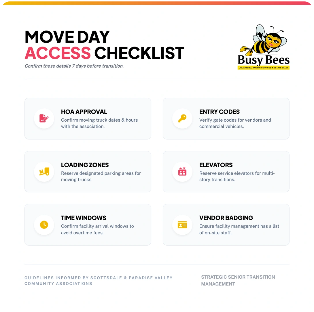 move day access checklist